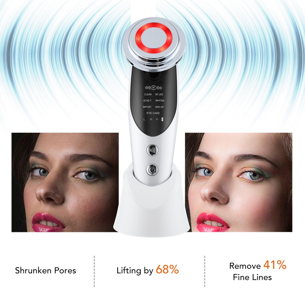 7 in 1 EMS Facial Lifting Device Radio Frequency LED Photon Skin – Mavrock