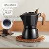 Espresso Maker Dual Valve Moka Pot Vintage Wooden Handle150ML Coffee