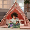 Kids Teepee Tent with Mat Foldable Indoor Outdoor