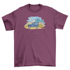 Offroad camping on mountainous landscape truck travel nature t-shirt