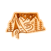 Camping InTent Wood Sticker