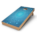 Blue Circuit Board V2 CornHole Board Skin Decal Kit